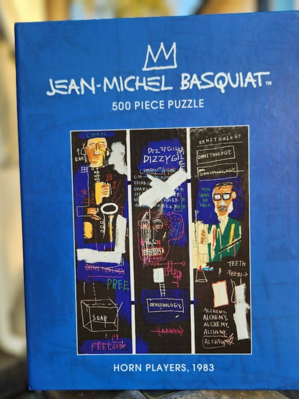 NEW Jean-Michel Basquiat 1983 Horn Players Jazz 500 Piece Book Jigsaw Puzzle Art